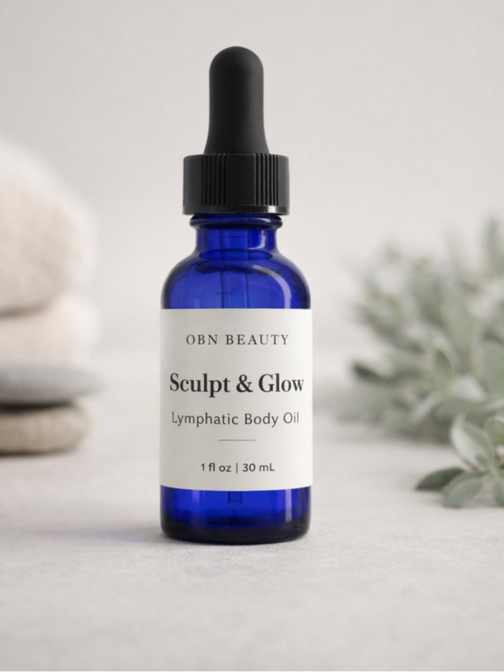 Brush & Sculpt- Lymphatic Face & Body Oil And Brush Set – Handmade Vegan - Picture 2 of 5